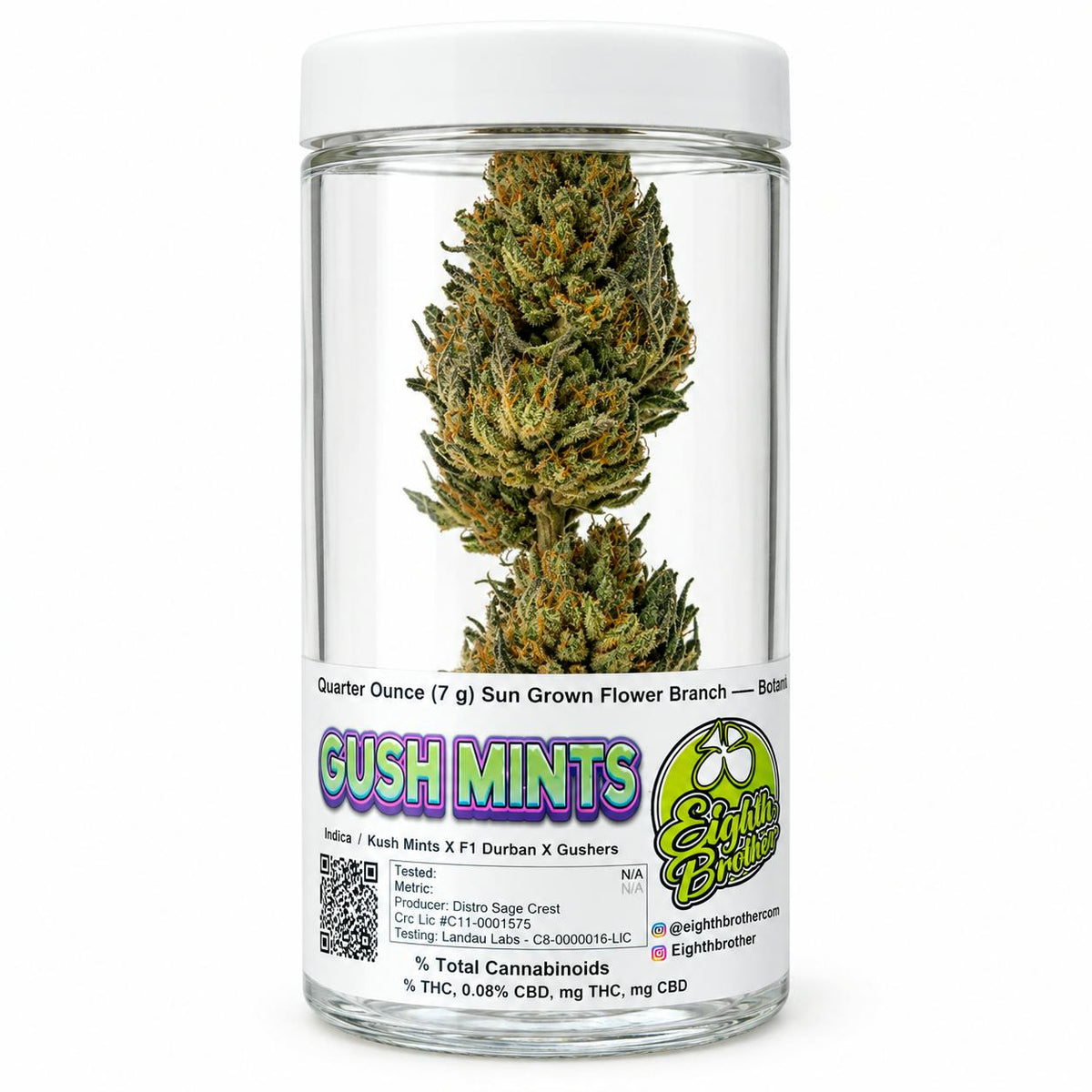 Gush Mints Jar (7G)| Cola - Indica
