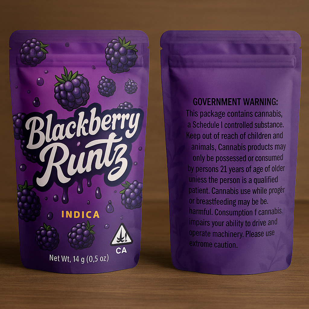 Blackberry Runtz 14g Indoor Flower - Indica - 25% THC