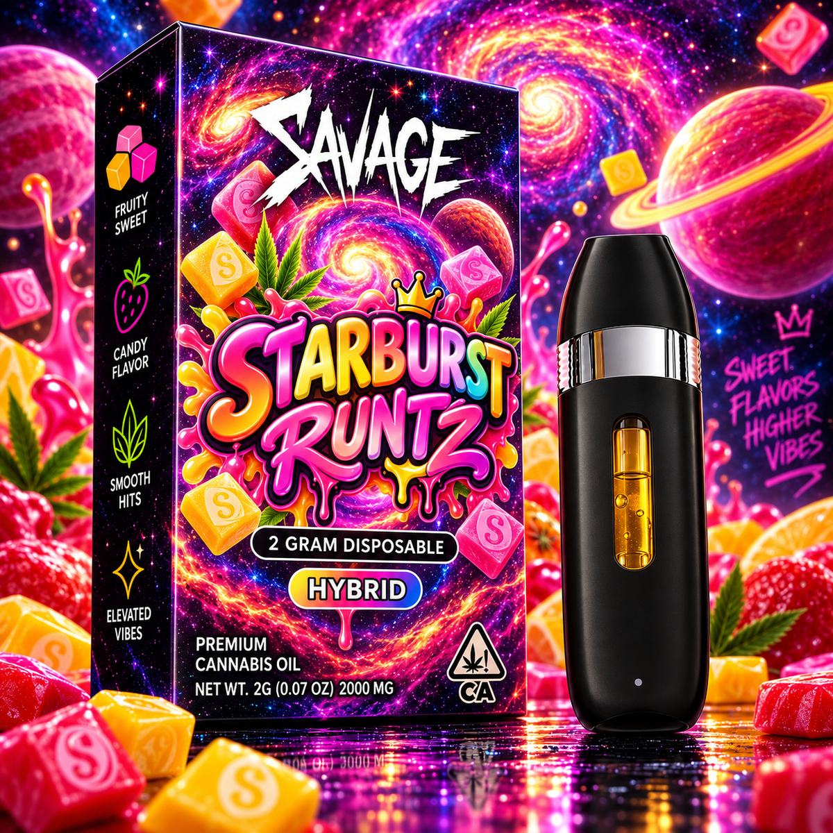 Starburst Runtz 2g Disposable Vape - Hybrid