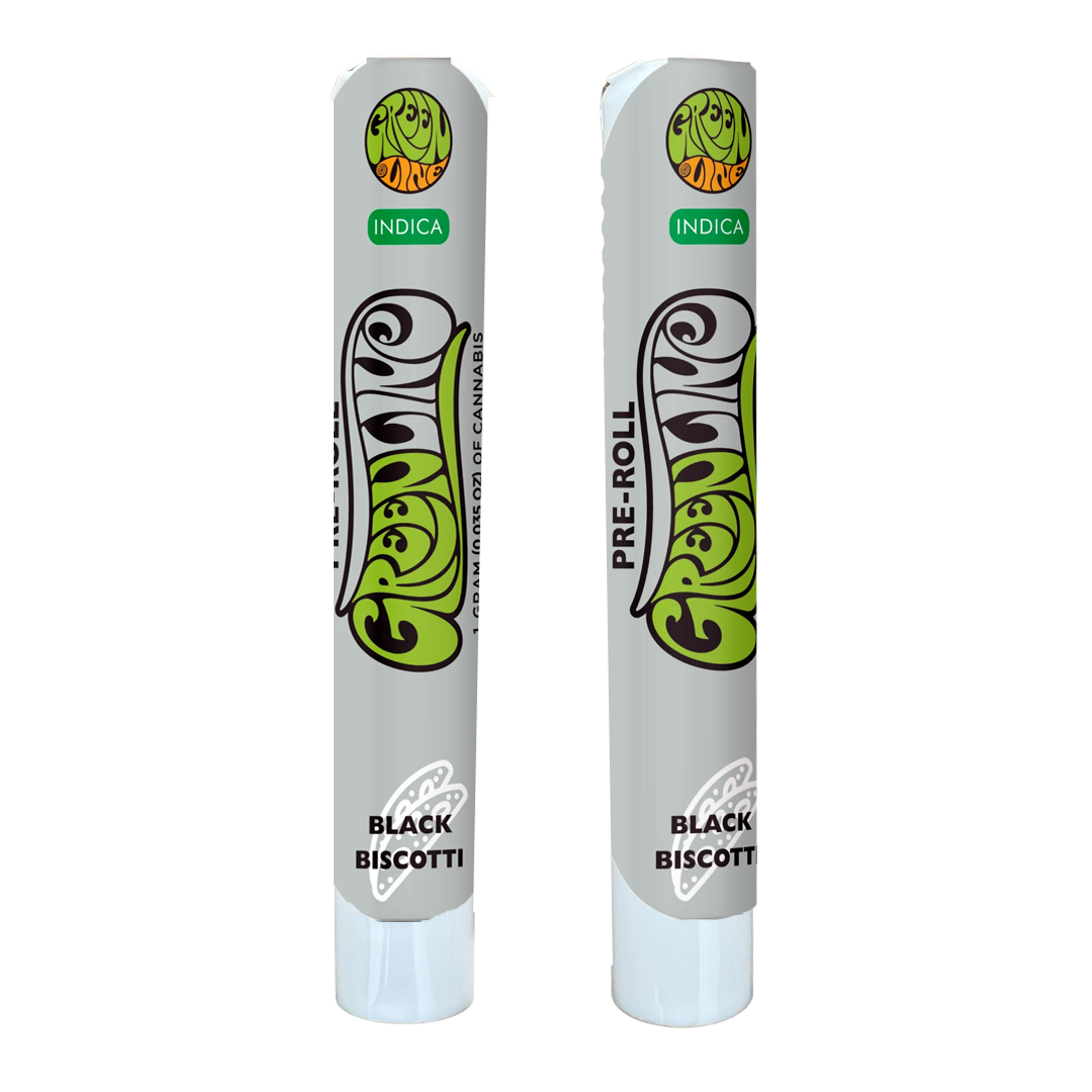 Black Biscotti - 100% Indoor Flower Pre-Roll - 1G