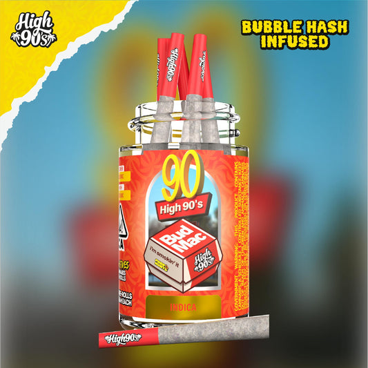 Bud Mac - 0.5g High Fives Bubble Hash Infused Pre-Rolls 5 Pack