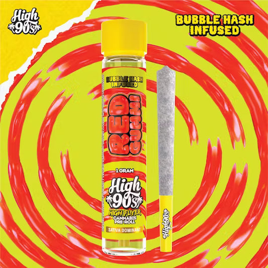 Red Gummi 1g High Flyer Bubble Hash Infused Pre-Roll