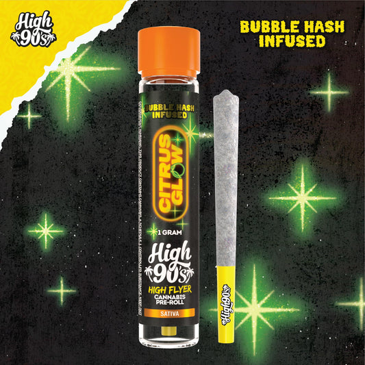 Citrus Glow 1g High Flyer Bubble Hash Infused Pre-Roll