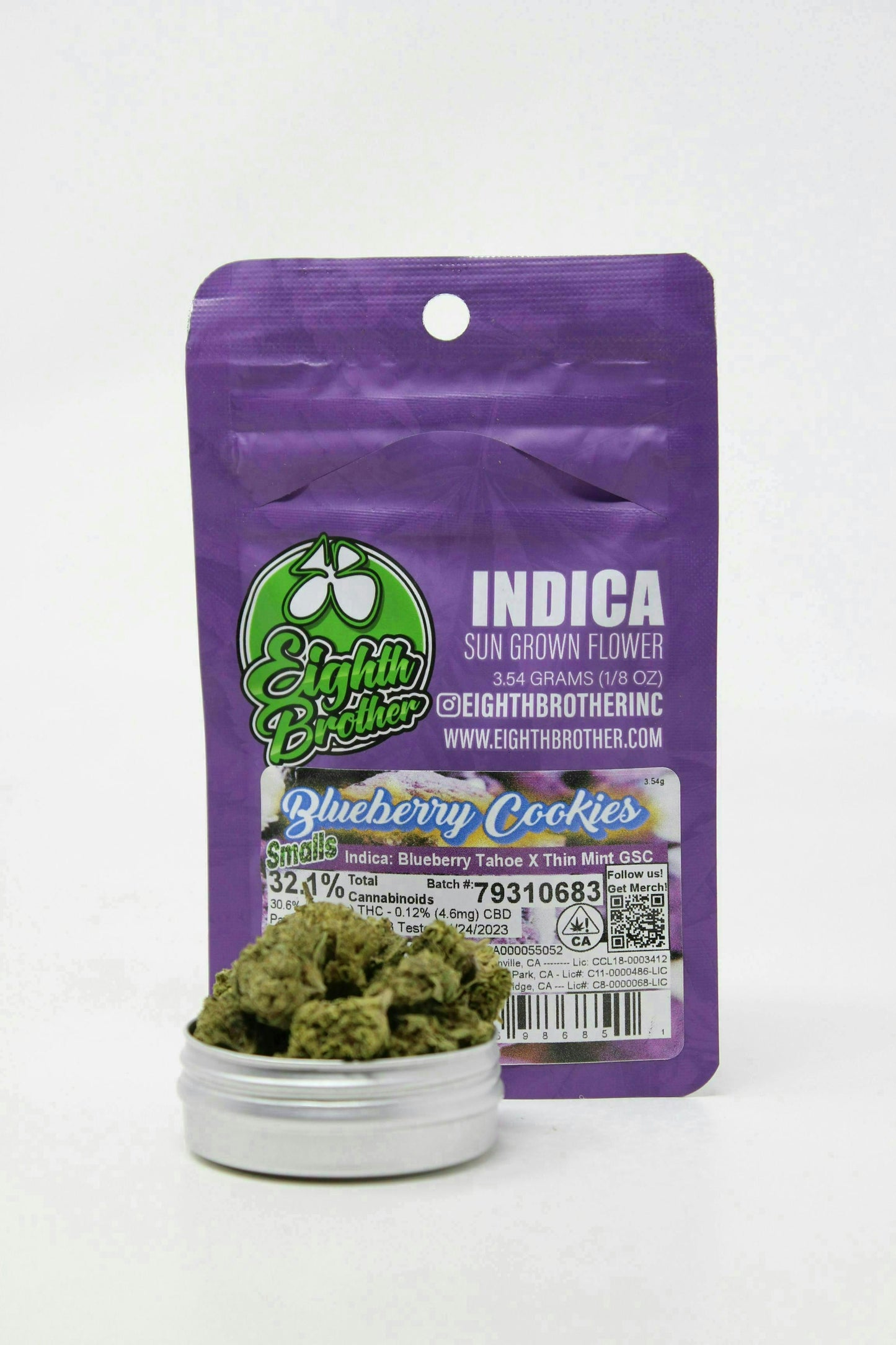 Blueberry Cookies Smalls (3.54g) - Indica