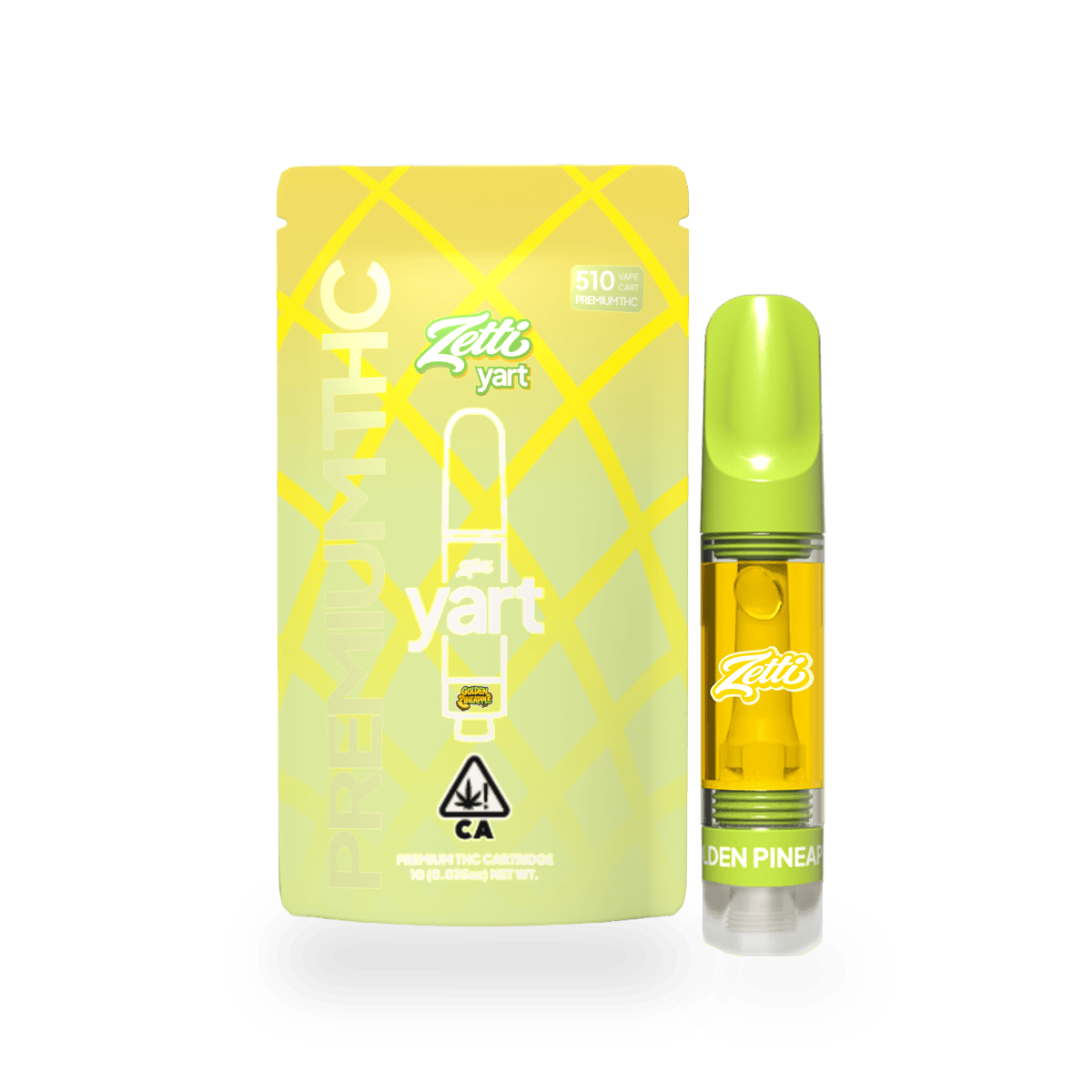 Golden Pineapple Vape Cart (1G) - Yart - Sativa