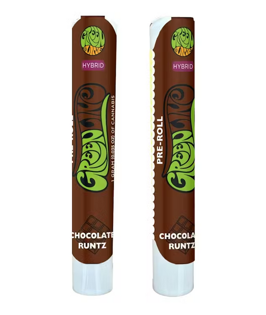 Chocolate Runtz - 100% Indoor Flower Pre-Roll - Hybrid - 1G