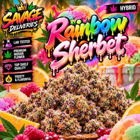 Rainbow Sherbet 28g Indoor Exotic Flower - Hybrid