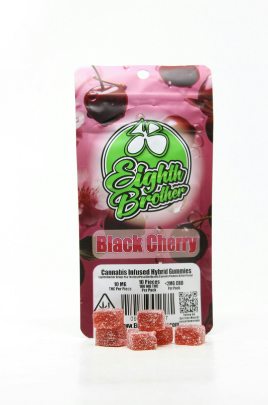 Black Cherry Gummies 10 pack (100mg) - Hybrid