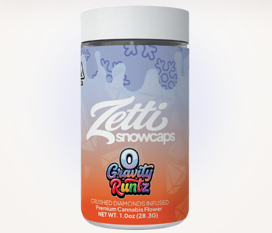 Gravity Runtz 28g Infused Flower - Zetti Snowcaps
