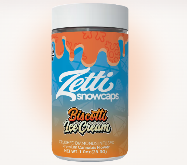 Biscotti Ice Cream 28g Infused Flower - Zetti Snowcaps