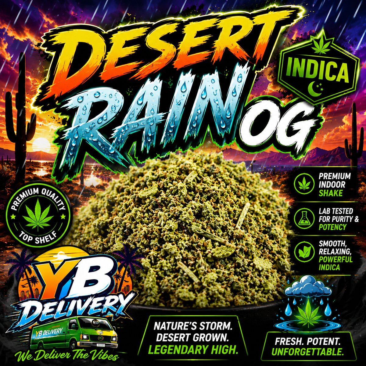 Desert Rain 28g Indoor Shake - indica - 22%
