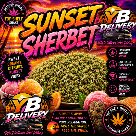 Sunset Sherbet 28G Indoor Sugar Shake - Indica - 24.7%