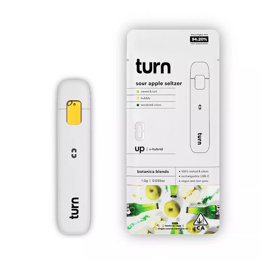 2.0g AIO | sour apple seltzer | botanica blends | up |