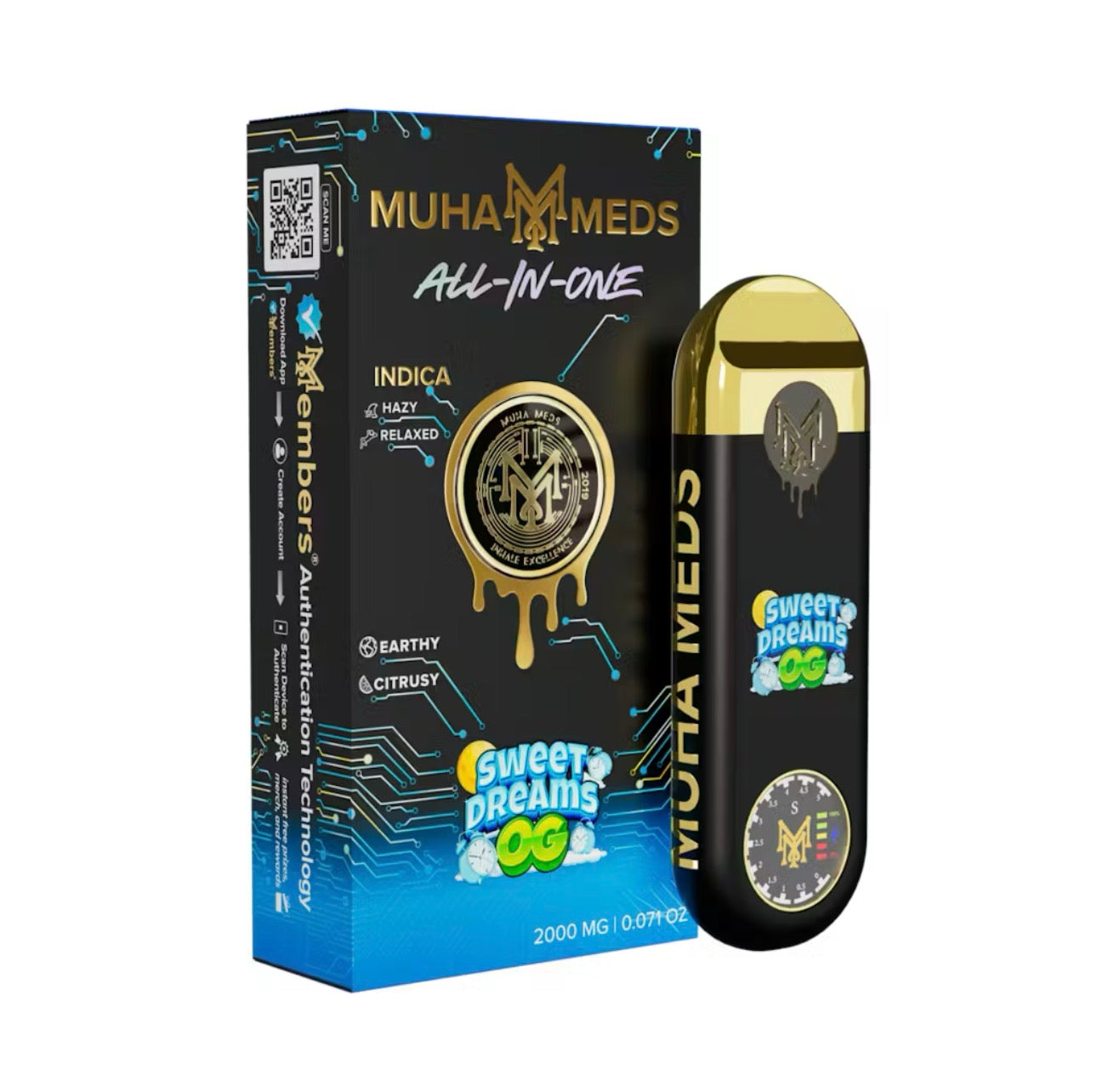 Sweet Dreams OG 2g All-In-One Vape - Indica