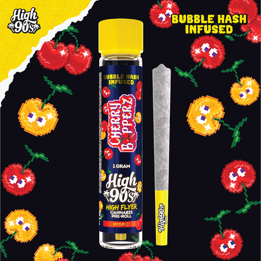 Cherry Bopperz 1g High Flyer Bubble Hash Infused Pre-Roll