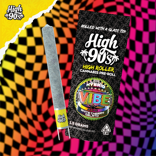 Vibe High Roller 1.5g Preroll w/ Glass Tip