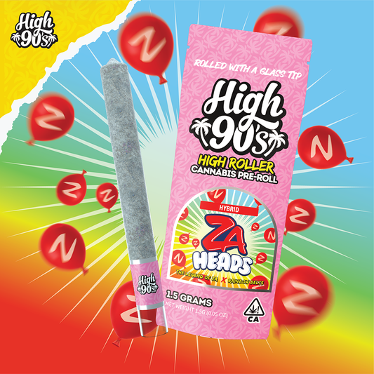 ZA Heads High Roller 1.5g Preroll w/ Glass Tip