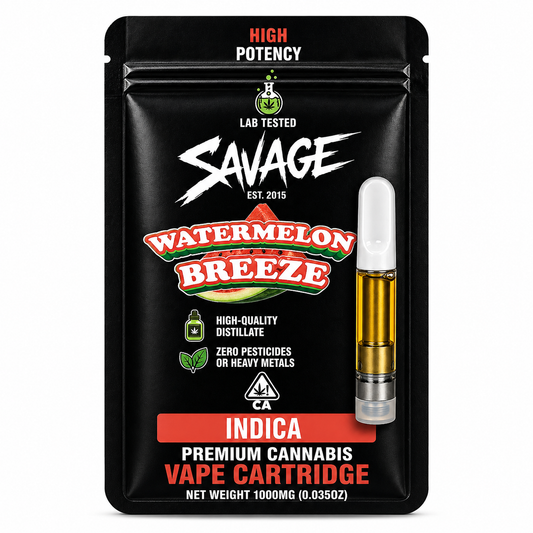 Watermelon Breeze 1g Vape Cartridge - Indica