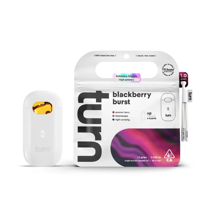2.0g AIO | blackberry burst | botanica blends | up |