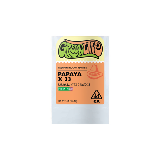 Papaya X 33 - Indoor - Indica - 1.8g - 30.6% THC