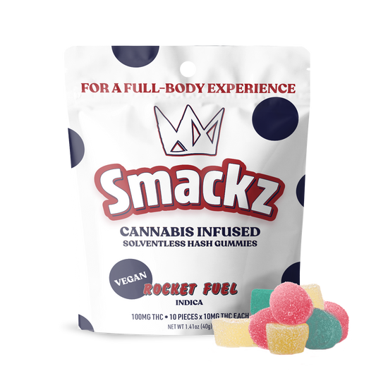 Rocket Fuel Solventless Hash Gummies 10 pack (100mg) - Indica