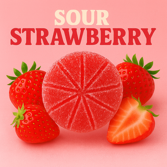 Sour Strawberry 100MG Single Gummy - Sativa