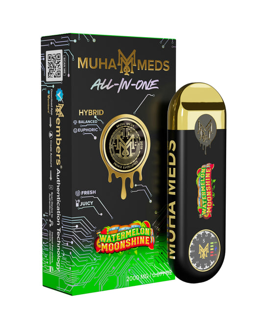Watermelon Moonshine 2g All-In-One Vape - Hybrid