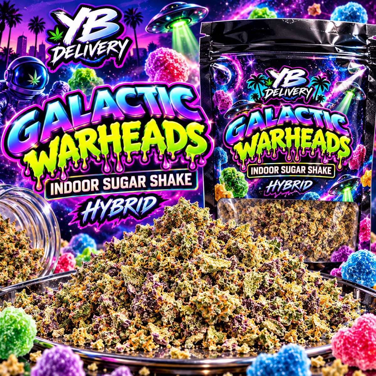 Galactic Warheads 28g Indoor Sugar Shake - Hybrid