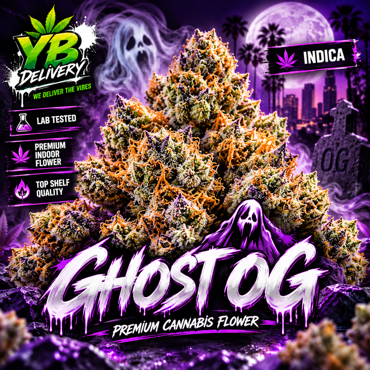 Ghost OG 14g Indoor Exotic Flower - Indica