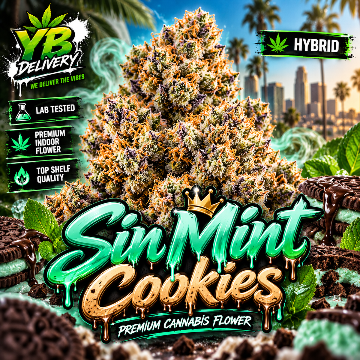 Thin Mint Cookies 28g Indoor Exotic Flower - Hybrid