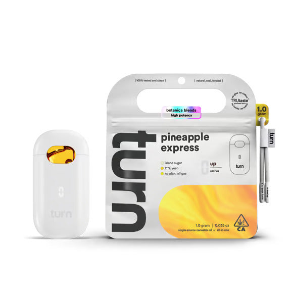 2.0g AIO | pineapple express | botanica blends | up |