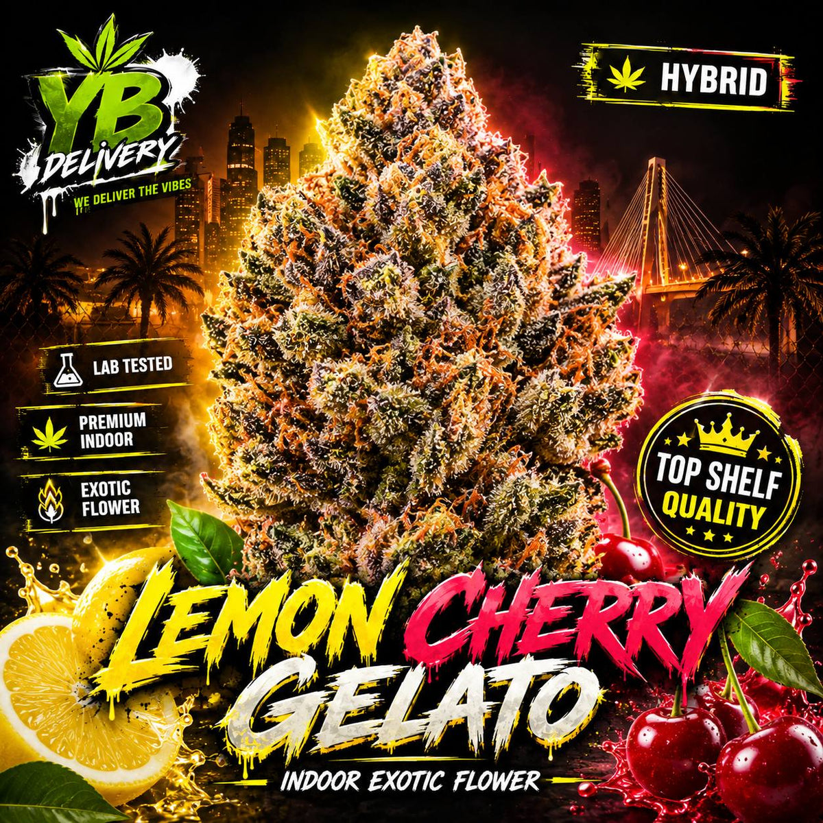 Lemon Cherry Gelato 14g Indoor Smalls - Hybrid
